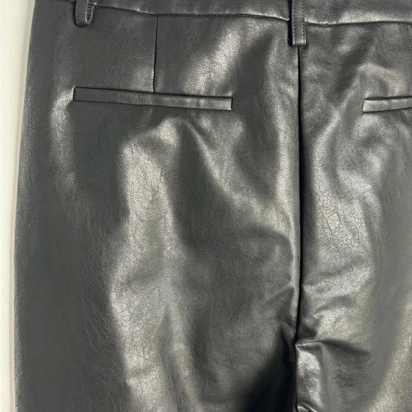 BARDOT Faux Leather flare high rise flare pants size 12 - Picture 4 of 10